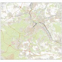Landkarten Shop - Der Stadtplan Stuttgart im Format 156x146cm