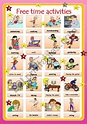 Hobbies. Free time activities - ESL worksheet by myemma