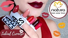 LABIAL CREMOSO NATURA FACES ¡TODOS LOS TONOS! - YouTube