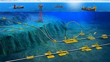 What is the process behind the construction of massive subsea pipelines?