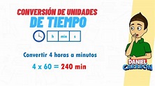 CONVERSIÓN DE UNIDADES DE TIEMPO: Horas, minutos y segundos SUPER FACIL ...