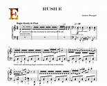 RUSH E Intermediate Piano Sheet Music With Note Names and - Etsy Finland