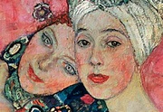 Tavla Women Friends - Gustav Klimt - Reproduktioner