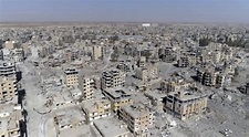 Drone video shows devastation in Raqqa, Syria - The Garden Island
