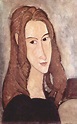 Amedeo Modigliani - Retrato de Jeanne Hébuterne, cabeza de perfil ...