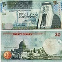 Dinar jordano (JOD). Billetes y monedas. Dónde comprar JOD hoy