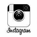 Instagram Logo Black And White Vector - Photos
