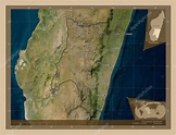Fianarantsoa, provincia autónoma de Madagascar. Mapa satelital de baja ...
