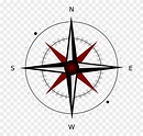 Compass East South North West Compass Rose - Direction On A Map, HD Png ...