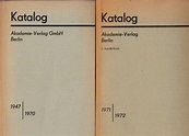 Akademie-Verlag: Katalog Akademie - Verlag GmbH Berlin ...