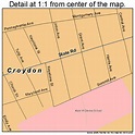Croydon Pennsylvania Street Map 4217448