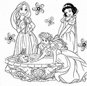 Dibujos de Princesas Disney para colorear e imprimir gratis