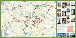 Milão mapa da cidade turísticas, City sightseeing mapa de milão ...