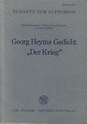 georg heym krieg - ZVAB