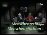 Menschenrechte, Menschenpflichten 45. Baden-Badener DISPUT (1998) mit ...