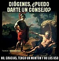La práctica hace al maestro 💜 | Diogenes, Ancient memes, Diogenes of sinope