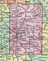 Kent County, Michigan, 1911, Map, Rand McNally, Grand Rapids, Rockford ...