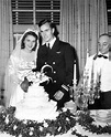 Barbara and George H.W. Bush on their wedding day, Rye, New York ...