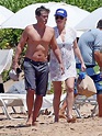 Shirtless Rob Lowe and his bikini-clad wife Sheryl Berkoff get stuck ...