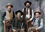 Pioneers of Yesteryear Four Texas Rangers From the 1800's Colorized ...