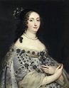 Portrait of Louise Marie Gonzaga de Nevers, Queen of Poland. Painting ...
