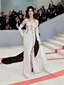 Anne Hathaway Wore a Tweed Gown Covered in Cutouts at the 2023 Met Gala