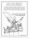 Colorear PERU Independencia - Colorear dibujos infantiles