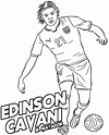 Edison Cavani coloring page to print or download footballer | Football ...