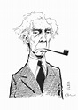 Bertrand Russell by Brasci - Caricatura- ©Regenbogen | Bertrand russell ...
