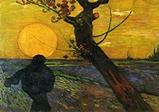 Van Gogh Vincent Sower with Setting Sun Fine Art Print/Poster Sizes A4 ...