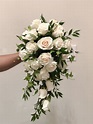 [11+] How To Make A Rose Cascade Bridal Bouquet With Silk Flowers | # ...