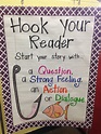 3rd grade anchor chart for ways to hook your reader. We talked a lot ...