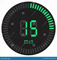 El Contador De Tiempo Digital Verde 15 Minutos Cronómetro Electrónico ...