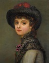 A portrait of a young lady Painting by Kate Perugini - Fine Art America