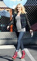 Pregnant Gwen Stefani Glows While Flaunting Baby Bump on the Way to ...