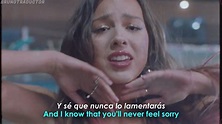 Olivia Rodrigo - traitor // Lyrics + Español // Video Official ...