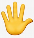 Okay Finger Emoji Png - High Five Hand Emoji, Transparent Png - kindpng