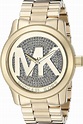 Michael Kors Runway MK5706 - Reloj de pulsera para mujer, esfera dorada ...