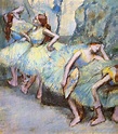 Ballet Dancers in the Wings - Edgar Degas - WikiArt.org - encyclopedia ...