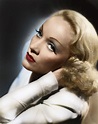 Marlene Dietrich in colour | 1930s makeup looks | Pinterest | Marlene ...