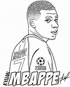 Desenhos de Mbappé 3 para Colorir e Imprimir - ColorirOnline.Com
