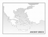 Mapa en blanco de la antigua Grecia - Grecia Antigua mapa en blanco (el ...