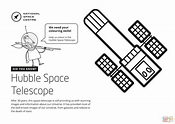 Hubble Space Telescope coloring page | Free Printable Coloring Pages
