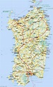 Detailed Map Sardinia • Mapsof.net