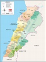 Mapa de libano