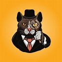 Premium Vector | Cat detective illustration | Illustration, Cats, Detective