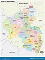 Verwaltungs- Und Politische Karte Des Staates Von Rheinland-Pfalz in ...