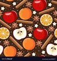 Seamless apple and orange Royalty Free Vector Image