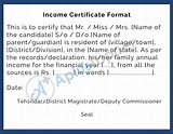 Income Certificate | Application Procedure, Uses, Documents Required ...