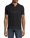 Givenchy Men's Tonal Logo Cotton Polo Shirt | Neiman Marcus